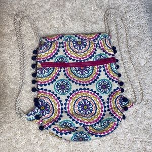 Christine Clarke boho mini backpack beautiful bright colors Excellent Condition